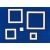 Komplet kwadratów, ramek  2,4,6,8,10 cm